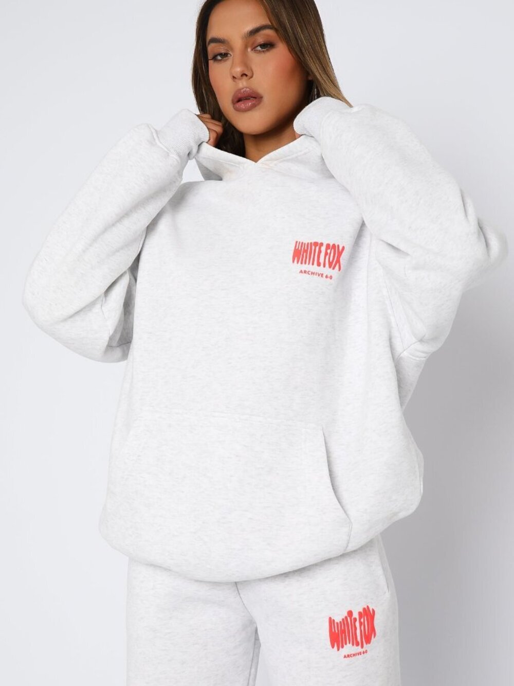 White Fox Archive 6.0 Oversized Hoodie - Cloudburst - Size S/M
